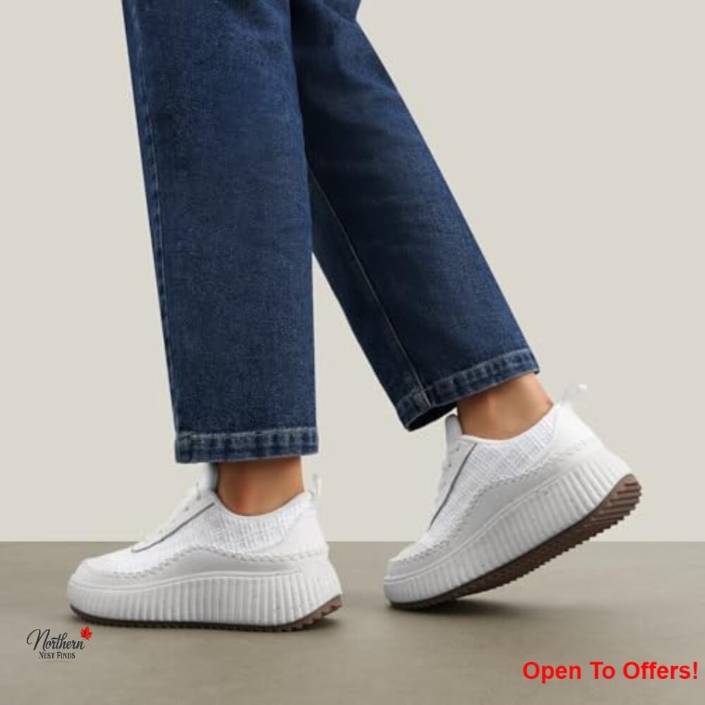 Platform Chunky Sneakers, Lace Up Casual Comfortable Fashion Shoes - Picture 3 of 7